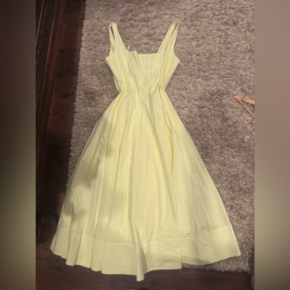 STAUD yellow maxi dress